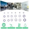 270Pcs NBR O-Ring Assortment Kit Nitrile Rubber High Pressure O-ring Seal Kit Valve CS 1.78mm~3.53mm OD 5.29mm~17.17mm Purple