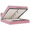 Maison Exclusive - Lit ottoman avec matelas et LED Rose 180x200 cm velours