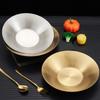 304 Stainless Steel Pasta Plate Deepened Fruit Dish Korean Salad Bowl  Kitchen Tableware