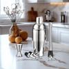 1/6Pcs Dishwasher Safe Stainless Steel Cocktail Shaker Set Full Bartender Tools for Home Bar Drink Mixing