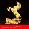 Pure Brass Tang Horse Figurine - Zodiac Success Mascot for Office & Home Decor.