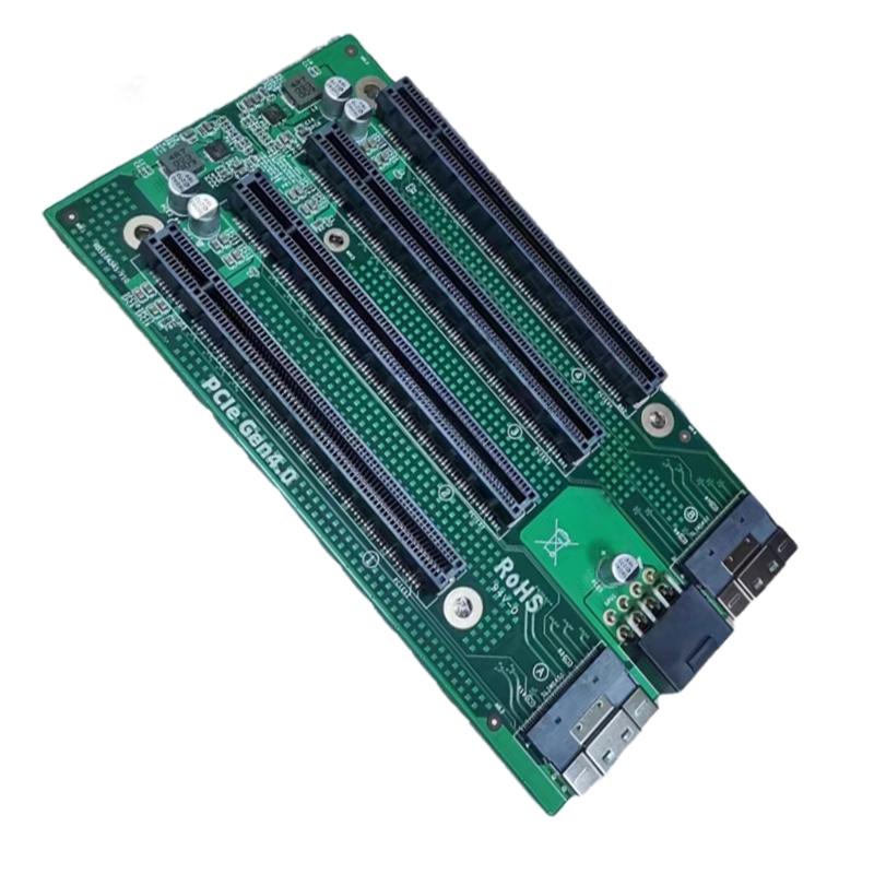 SFF-8654 to PCIe 4.0 x4 Converters Supports SFF-8654 8i to PCIe 4.0 x4 x16 Gen4.0 Interfaces Convert Card Adapters