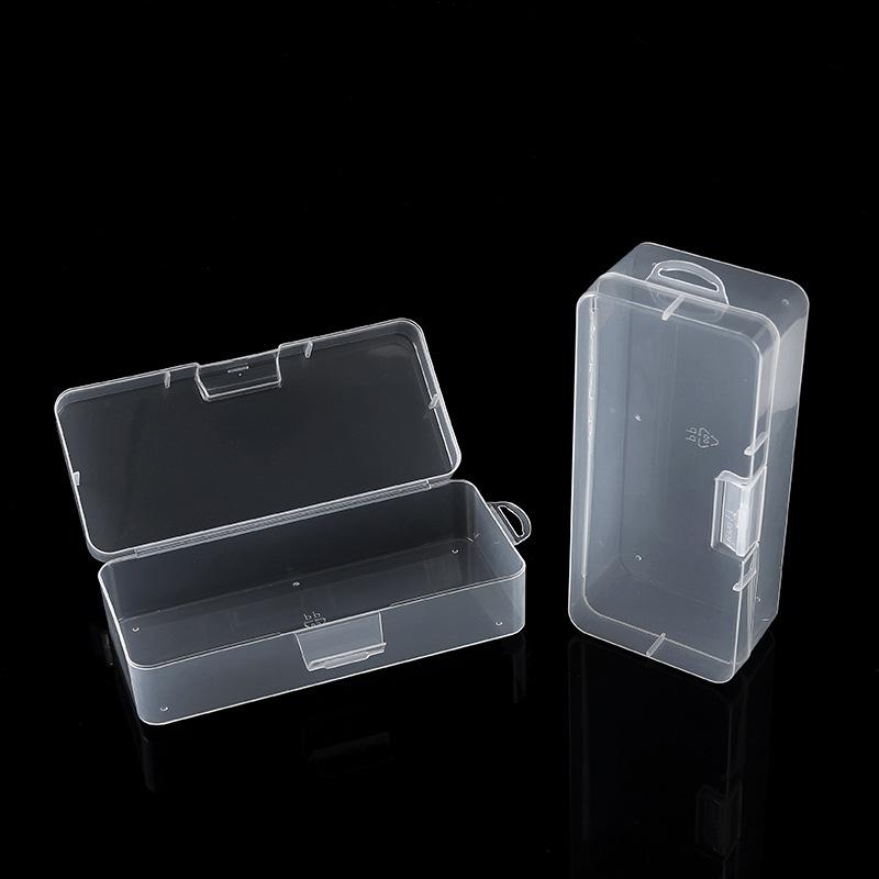 Medium Stationery Box Pp Empty Box Rectangular Transparent Storage Box Packaging Box Hardware Parts Jewelry Component Box