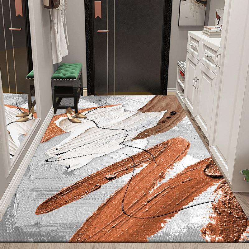 Home Floor Mat Door Dirt Resistant Carpet Bedroom Bedside Easy To Maintain Living Room Bathroom Absorbent Foot Mat