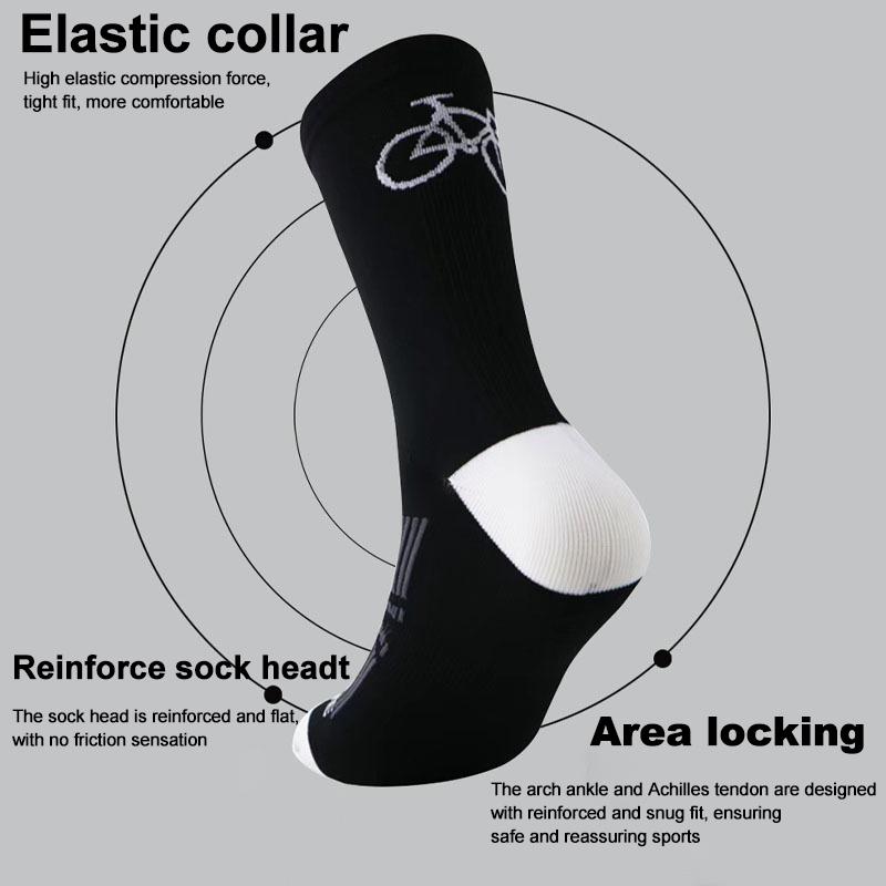 1/6 Pairs Men Women Outdoor Sports Cycling Socks Fashionable Prints Soft Comfortable Sweat Wicking Breathable Running Socks