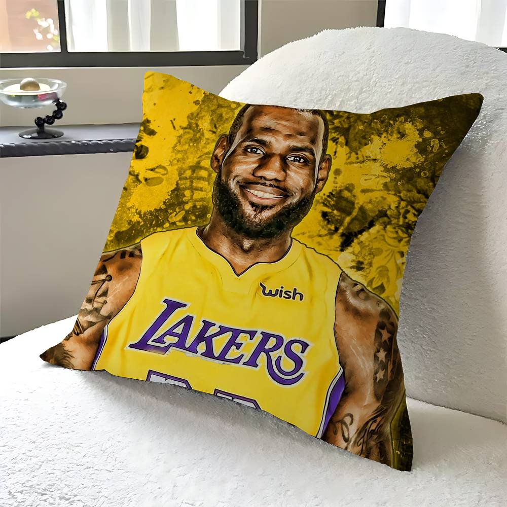 

Зірка баскетболу Л-Леброн Дж-Джеймс Наволочка Декоративна Подушка Диван Домашній Декор Чохол Наволочки 18x18Inch