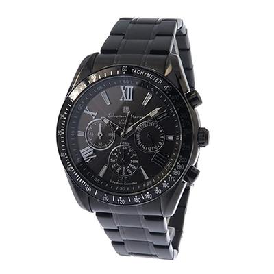 Orologio Salvatore Mara Solar Chrono Nero da Uomo SM15116-BKBKSV