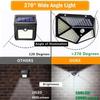 Decorazione Giardino Luci Solari Esterno 100 LED Lampada da Parete Luci Sensore di Movimento PIR Impermeabile Luce Solare Stradale Portico Cortile Garage