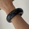 Bohemia Style Fashion Fashion Square Ethnic Style Brown Wood Stylish Wide Bracelet Retro Hand Jewelry