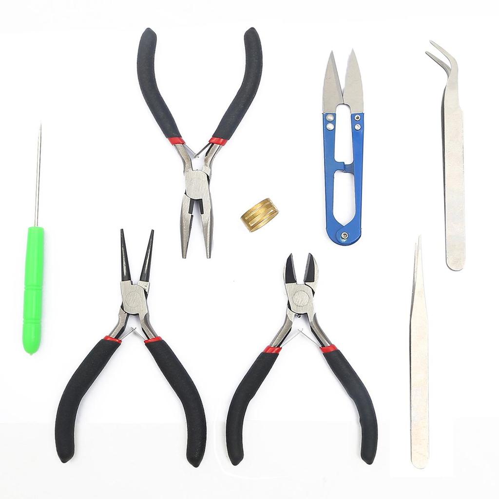 1 zestaw/worek Wielofunkcyjny Zestaw do Wyrobu Biżuterii DIY Bransoletka Naszyjnik Kolczyki Pierścionek Produkcja