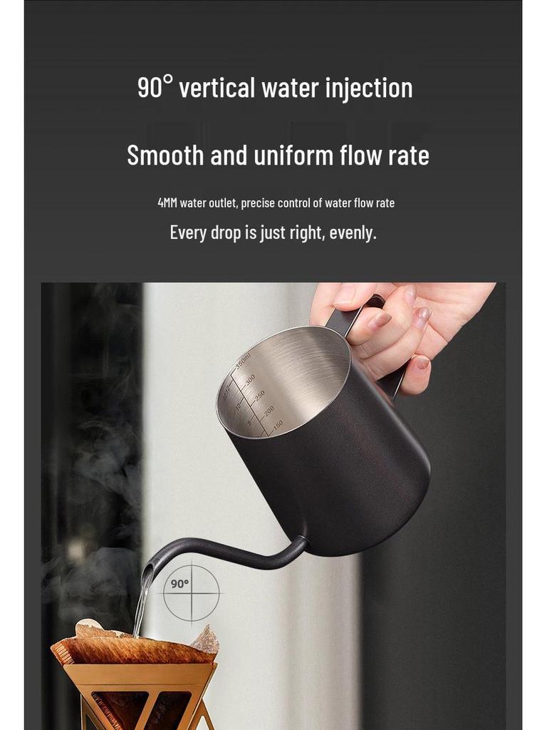 Stainless Steel Long Spout Pour-Over Coffee Kettle for Precise Drip Brewing