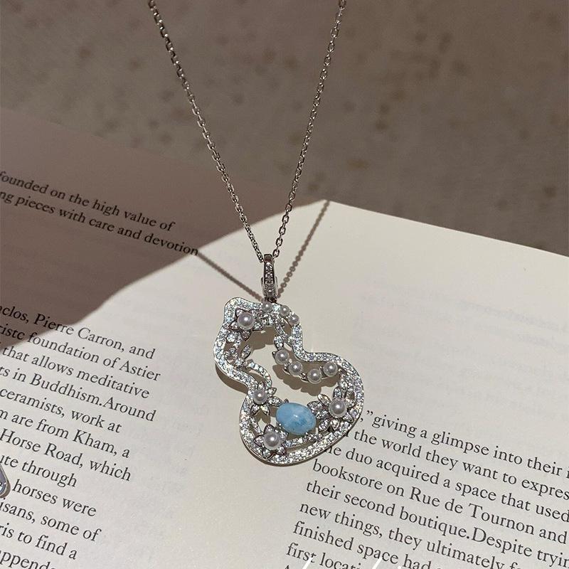 

Элегантный набор серег и ожерелья с цирконом и жемчугом в форме тыквы – Изысканные украшения на ключицу в стиле легкой роскоши