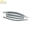 Sagitar Sun Visor & Rain Deflector: Stainless Steel Trim for 19 Rear Models