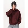 Wassup American-Style Heavyweight Half-Zip Sweatshirt for Women, Autumn Vibe Trendy Brand Solid Color Hoodie, Versatile Couple's Jacket