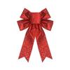 Christmas Glitter Powder Bow Christmas Tree Decoration DIY Handmade Powder Star Bow Decoration Accessories