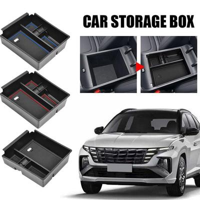 Vassoio Organizzatore per Console Centrale Per Hyundai Tucson NX4 Limited 2024Scatola Portaoggetti Secondaria ABS per Bracciolo Centrale Auto S8O9