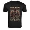 Biking Is Not A Hobby It's My Way Of Life Biker Graphic Tee