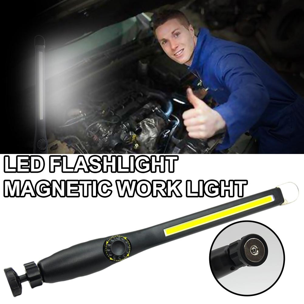 Portable COB Work Lights With Magnetic Rechargeable Flashlight Repair Dimming Portable Emergency Car LED Lamps Stepless Q5S3
