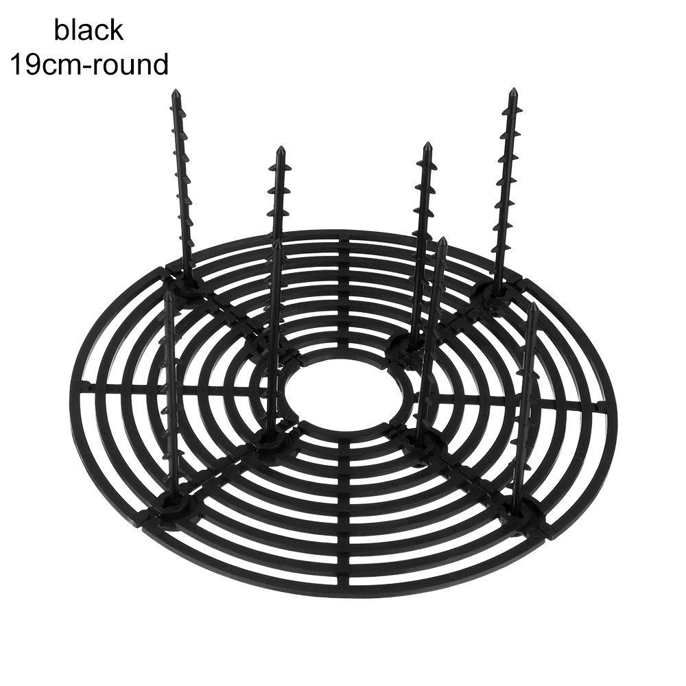 Plant Pot Grid With Center Cutout, 11.8 Cuttable Grid Flower Pot Cover With 16 Stakes,Plastic Grid Plant Pot Cover Plant Flower Protector From Animals Cat Digging Stopper(2pcs,Size:20.47inch