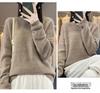Women's Loose Wool Crochet Sweater - Round Neck Knitwear, Hollow Design, Autumn/Winter Versatile Style