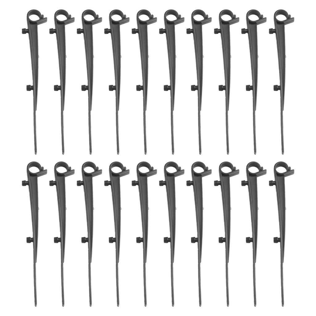 20 Pc Maintain Clean Gutters With Universal Ensures Gutter Brush Stays In-Place Black Plastic Clips Gutter Brush Clips