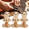 20 Sets Screw Nail Rivet Copper Round Head Stud Spot Screwback for Bracelet Bag Clothes Shoes Belt
