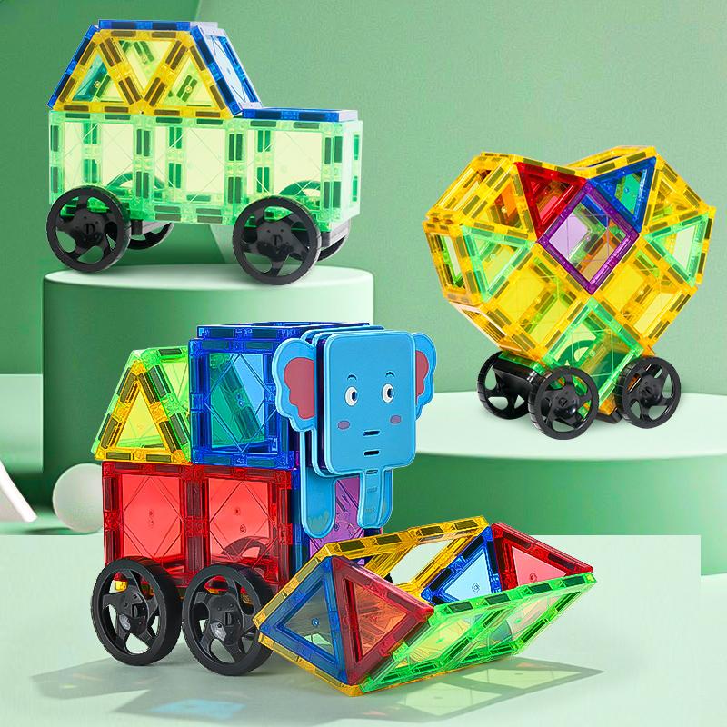Magnetic Toys for Kids Learning Magnetic Tile Animal Blocks Magnets Game Set Children Educational Magnetic Building Blocks Tiles