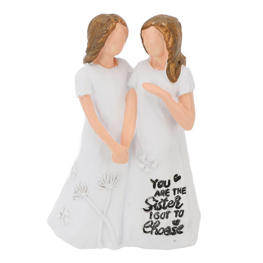 Friend Statue You Are The Sister I Got to Choose Ornament Friendship Figurine for Holiday Present an