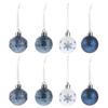 30Pcs Creative Shiny Christmas Ball Pendants High Class Material Exquisite Details Unique Visual Effect Christmas Ball Pendants
