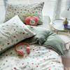 Ins Duvet Cover Set Floral Single Double Queen Size Flat Sheet Pillowcase No Filler Home Decor Girl Soft Bedding Set