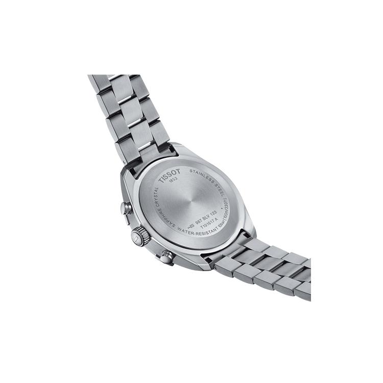 Tissot Collezione PR100 Movimento al Quarzo Orologi da Uomo Orologio 44mm Quadrante Blu Cassa in Acciaio Inossidabile T101.617.11.041.00
