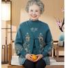 Spring and Autumn Sweater Cardigan Jacket Set Age 0 Old Lady Clothes Grandma Autumn Clothes Two-piece Set Old Man Mom