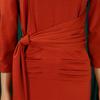 Woman Dresses Summer Long Sleeve Plus Size Xxxl Package Hips Mid Calf Professional Business Work Dress