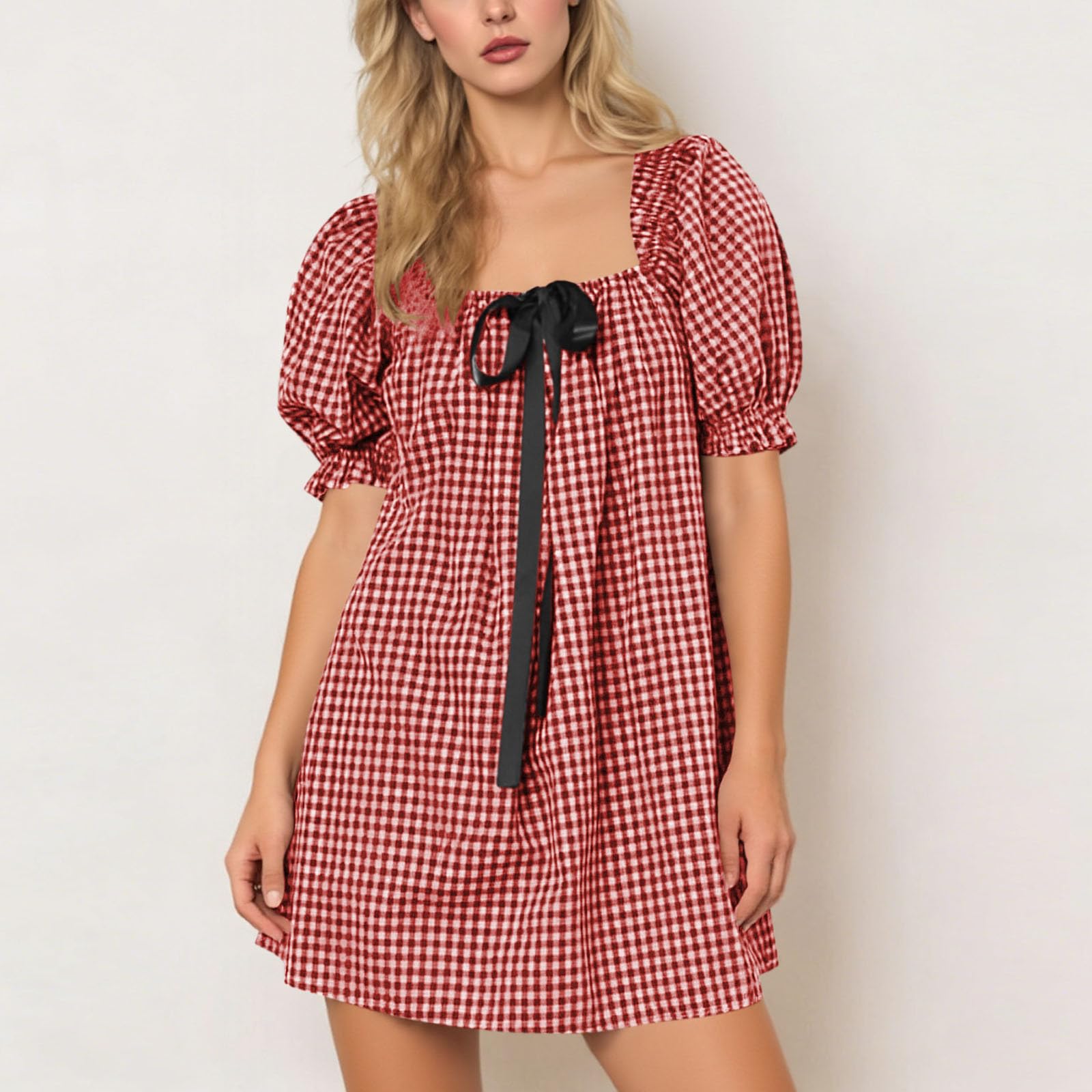 

Women s Fashionable Casual -color Dress XL червоний