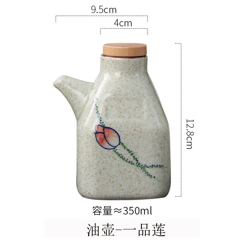 

Sauce Ceramic Japanese Vinegar Dispenser Ceramic Soy Sauce Dispenser Cooking Oil Mini Olive Oil and Vinegar Dispenser Bottle