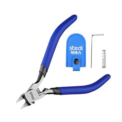 Stedi Blade Thin Blade Premium Specialized Tool for Cutting Ideal for Assembling and Repairing Gundam Model Blue Ultra-Thin Nippers, Single-Edged,