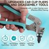 Car Clip Pliers And Disassembly Tools, Multi-Functional Automotive Snap Pliers, Cable Cutting Tool, Easy To Remove Fasteners, Clips, Buckles And