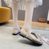 Summer Women's Sandals Clip Toe Female Fairy Wind New Rhinestone Bohemian Flat Bottom Beach Shoes Sandals Rubber Material