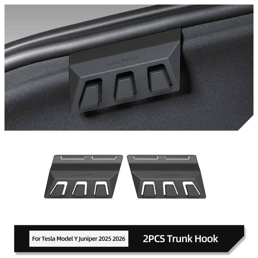 for Tesla Model Y Juniper/Launch 2025 2026 Car Rear Trunk Storage Hook Accessories Left And Right Both Side Storage Hook 2pcs