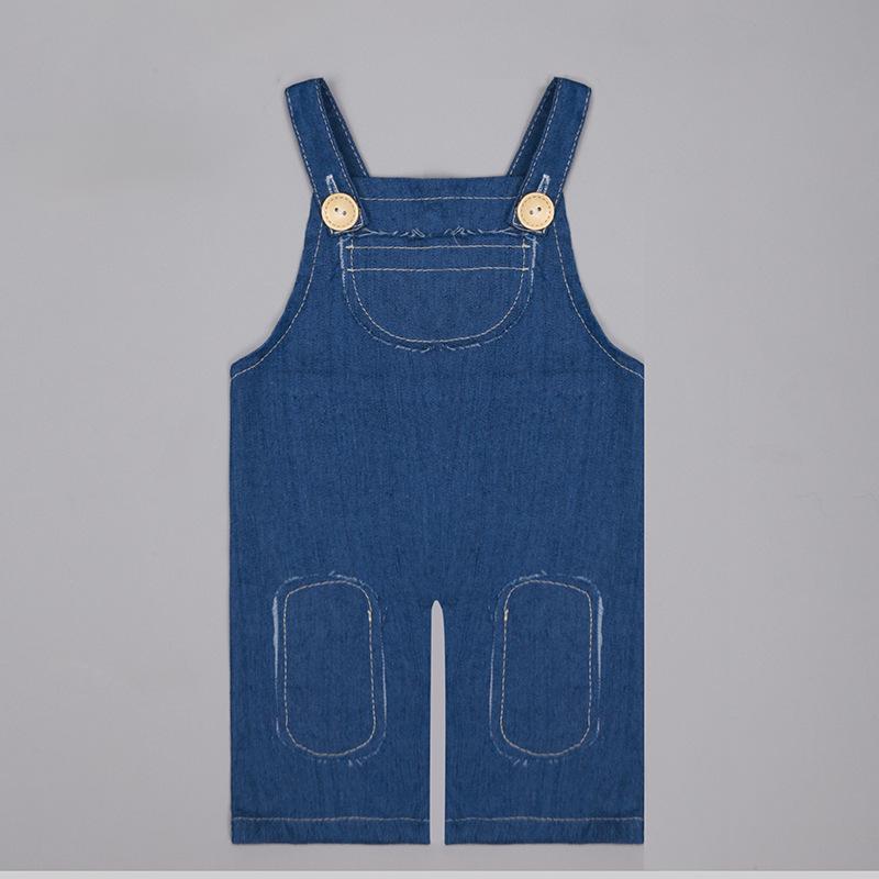 Newborn Denim Overalls & Hat Set for Baby Photo Shoots