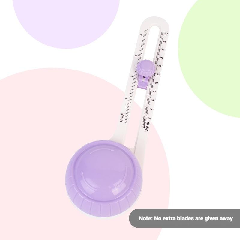 1pc Cortador de caixa redondo Cartão de scrapbook Cortador de caixa redondo DIY Cortador de caixa redondo 360 Rotativo cortador de caixa redondo