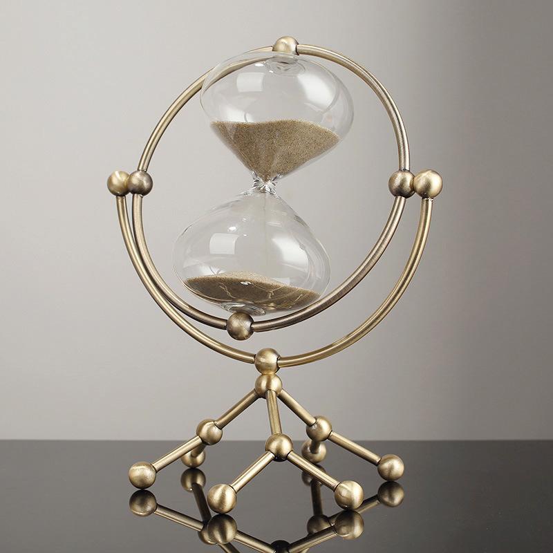 New Modern Round Hourglass 30 Minute Timer Ornament Office Study Decoration Ornament