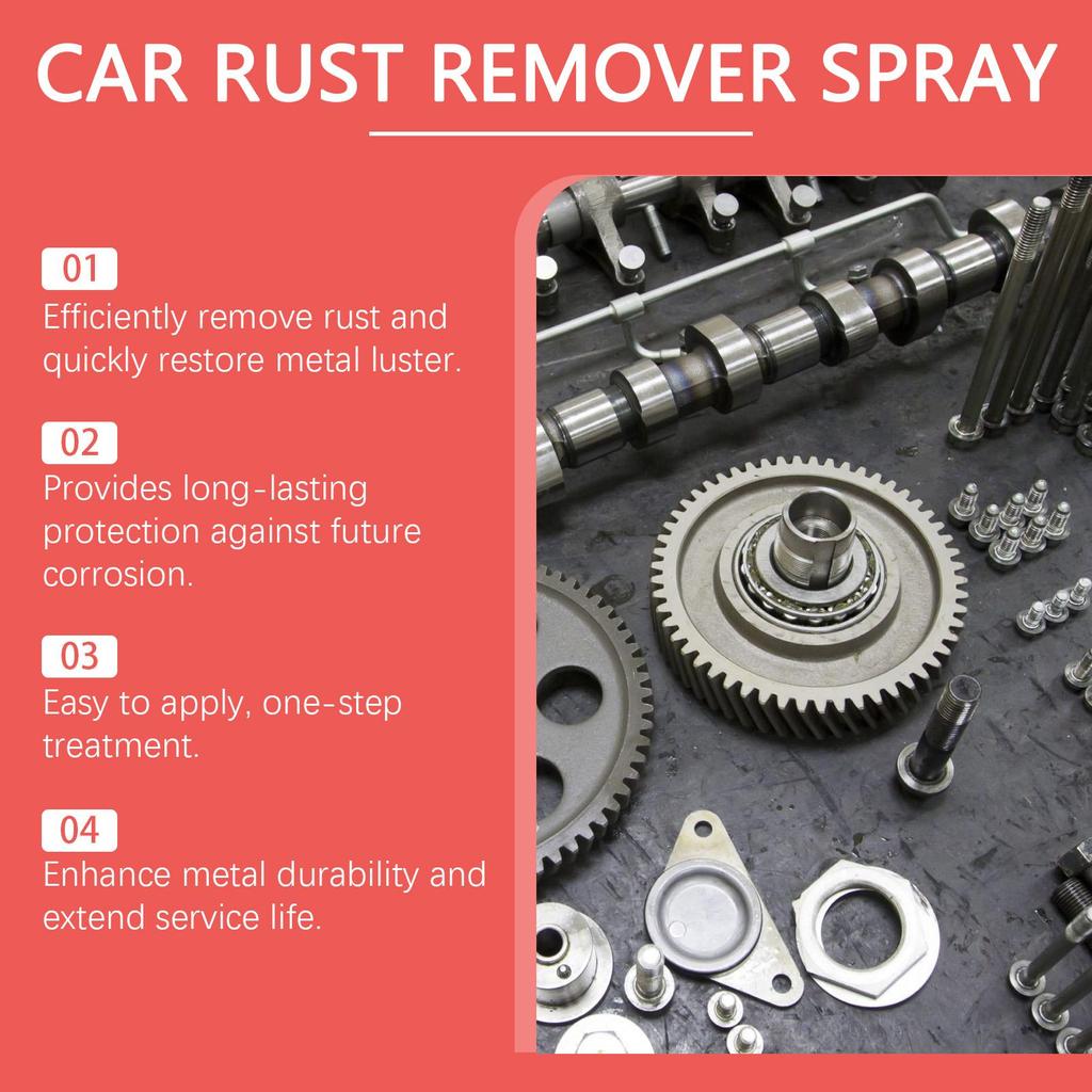 Rayhong Car Rust Remover Spray 30ml - Car Metal Rust Removal, Polishing, Stain Removal, Coating Cleaner