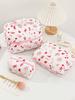 Simple Fresh Makeup Bag Large Capacity Multifunctional Cosmetic Storage Bag Portable Travel Toiletry Pouch for Cosmetics Brushes Toiletries Daily Use