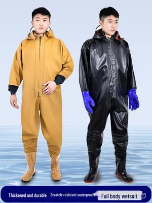 Thick Waterproof Full-Body Fishing Waders & Rain Suit