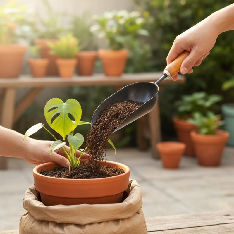 Ergonomic Hand Trowel Potting Soil Scoops Hand Shovel Tool Efficient for Transplanting Vegetation and Soil Work