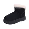 Autumn and Winter New Wool Thick-soled Short Snow Boots Women's Foreign Trade Large Size Round Head Foot Thickened Cotton Shoes
