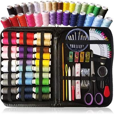Juego de herramientas de costura, 100 Uds., Kit de costura, Kit de costura de viaje, juego de costura para el hogar