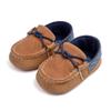 Spring & Autumn Moccasins: 0-1 Year Old Soft Sole Leather Baby Walking Shoes, British Style