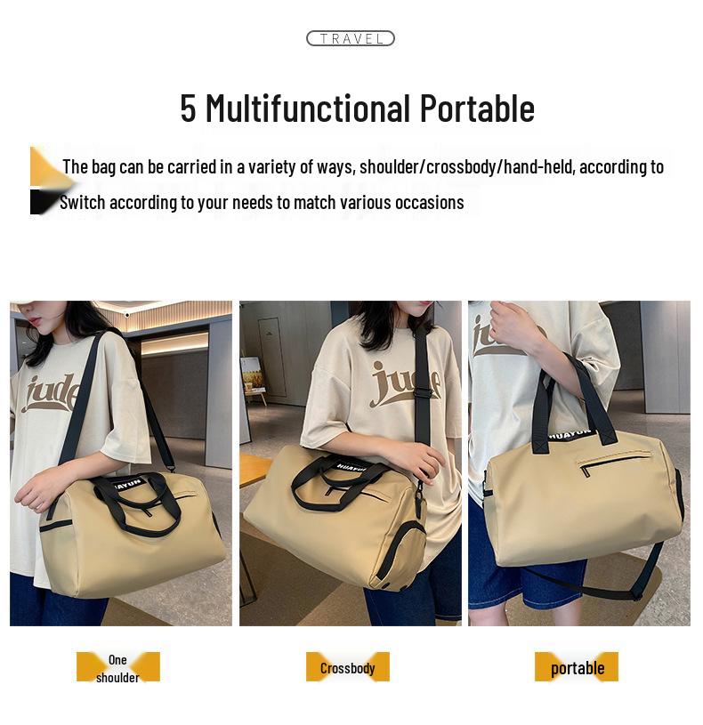 Large Capacity Wet/Dry Separation Gym & Travel Bag with Shoe Compartment